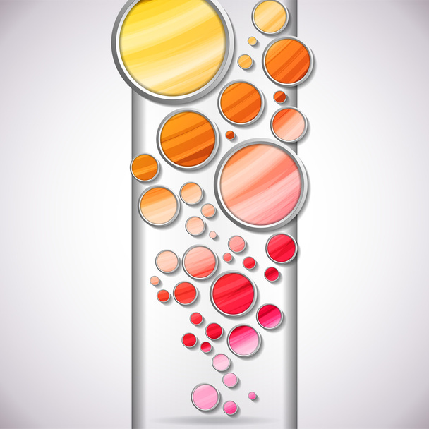 Abstract Colorful Circles Background - Vector, Imagen
