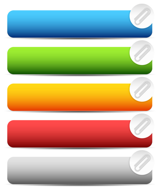 Clip icon, element set - Vetor, Imagem
