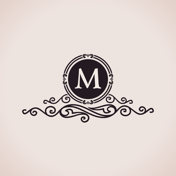 Logo de luxe. Modèle calligraphique éléments de décoration élégants. Vintage
 - Vecteur, image