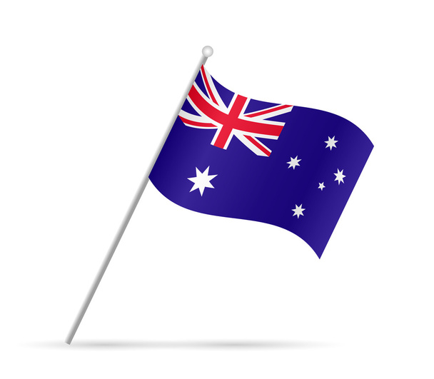 Illustration zur australischen Flagge - Vektor, Bild