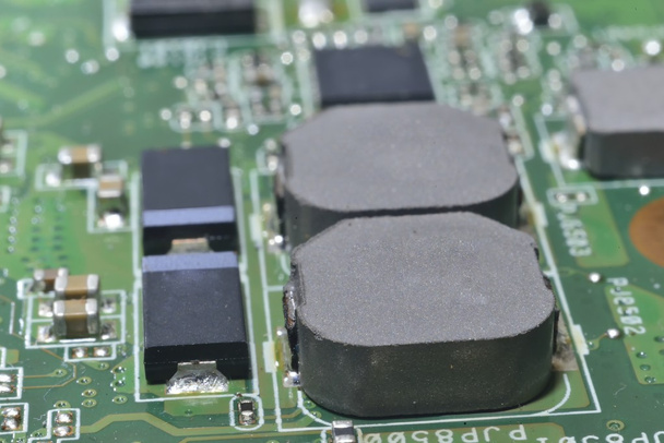 Capacitors and chips - Photo, Image