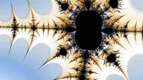Abstract Computergegenereerd Fractaal ontwerp. Een fractal is een nooit eindigend patroon. Fractals zijn oneindig complexe patronen die zelf-vergelijkbaar zijn op verschillende schalen. Geweldig voor mobiele telefoon wallpaper - Video
