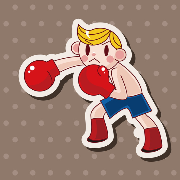 boxer theme elements - Вектор,изображение