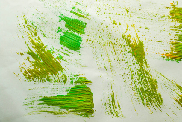 зелено-жовті кольори фарби, абстрактне і сучасне візерункове мистецтво - Фото, зображення