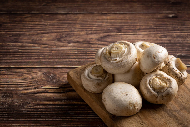 Fresh mushrooms on the table. - Photo, Image