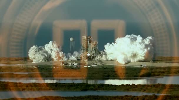 Lancering van een raket in de ruimte - Video