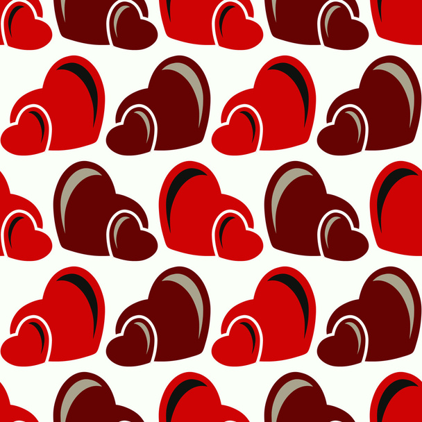 бесшовный фон с сердцами - Вектор,изображение