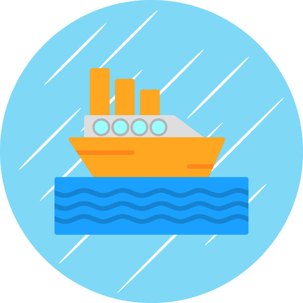 Ship icon, vector illustration simple design - Vektör, Görsel