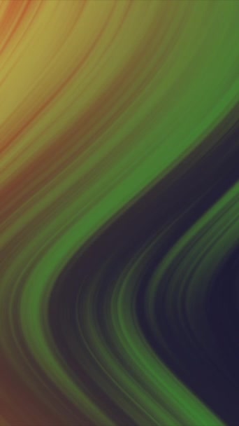 Ein faszinierender abstrakter Hintergrund aus fließenden Wellen in einem Gradienten grüner und orangefarbener Farbtöne, ideal für vielfältige Designanforderungen. - Filmmaterial, Video