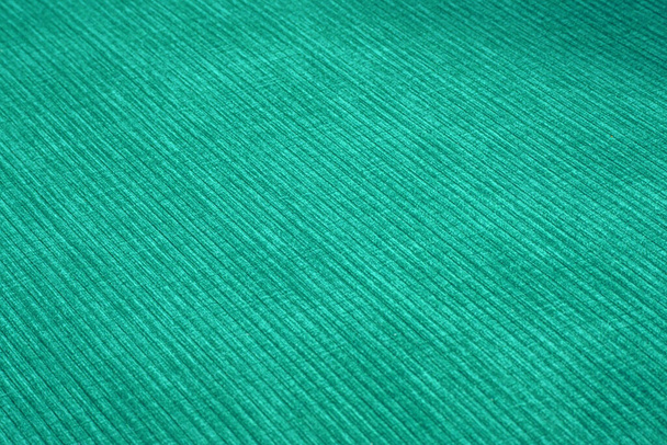 Υφή κοτλέ ύφασμα επίπλων σε πράσινο χρώμα close-up - Φωτογραφία, εικόνα