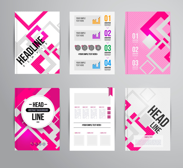 Brochure ontwerp sjabloon - Vector, afbeelding