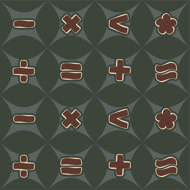 Varratmentes háttérben aritmetikai szimbólumokkal - Vektor, kép