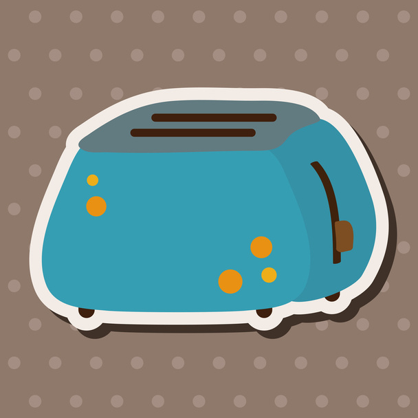 Home appliances theme oven elements - Vecteur, image