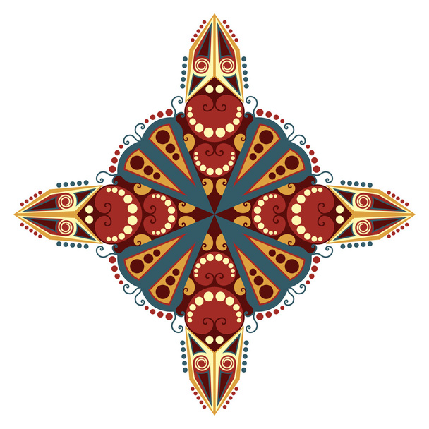 Ethnic star - Διάνυσμα, εικόνα