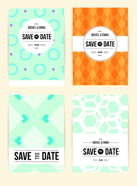 abstract cards with date - Vector, Image