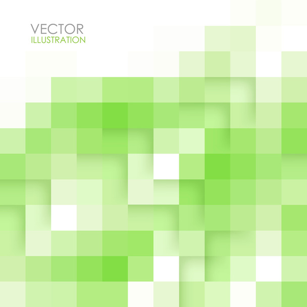 Abstract square green background. Vector Illustration - Vektor, Bild