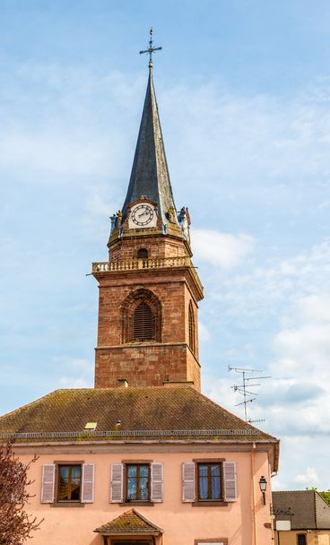 Dzwonnica kościoła w Bergheim - Francja - Zdjęcie, obraz