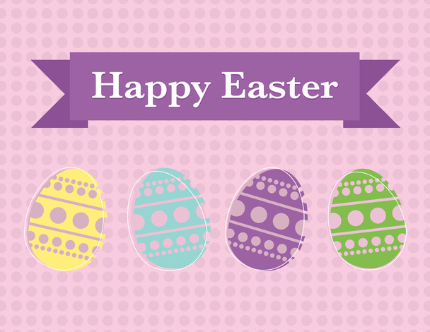Happy easter poster - Vector, Image