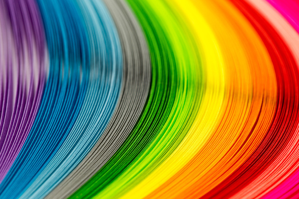 Gökkuşağı renkli şeritler - Fotoğraf, Görsel