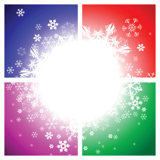 Abstract background - snowflakes - Vector, Imagen