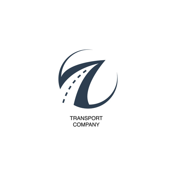 Ilustración con logotipo de la empresa de transporte
 - Vector, Imagen