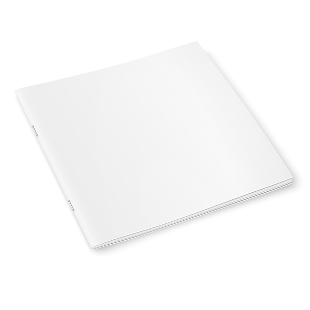 Blank square magazine template with soft shadows. - Vector, Image