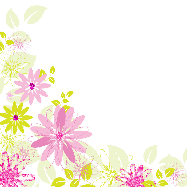 Flower Background - Vector, imagen