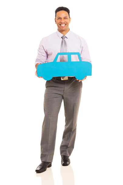 Man holding paper car - Photo, image