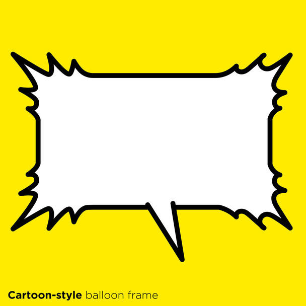 Illustration material of a simple design popping speech bubble - Vector, Image