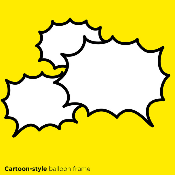 Illustration material of colliding speech bubbles with simple design - Vector, Image