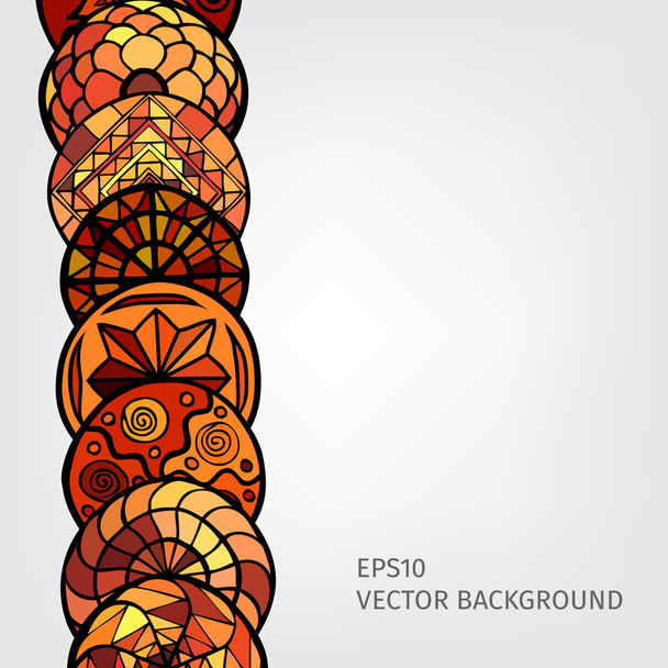 hand drawn ethnic background - Vektor, Bild