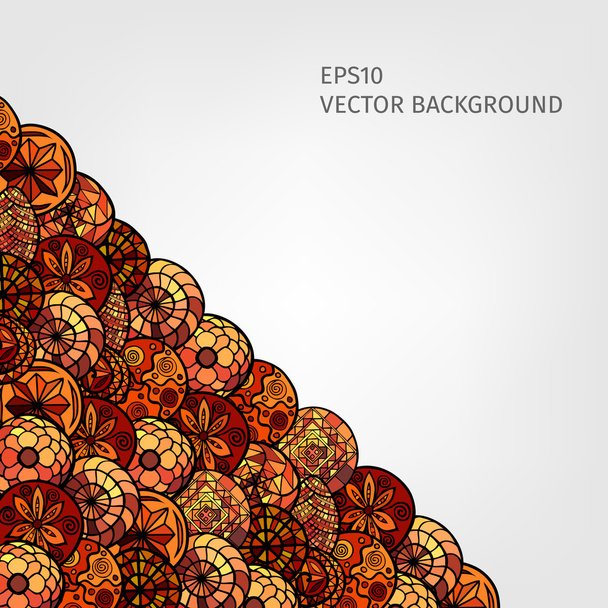 hand drawn ethnic background - Vector, Imagen