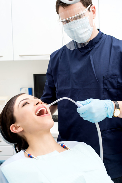 Female patient with dentist - Φωτογραφία, εικόνα