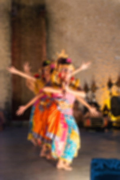 Traditional Bali dance blur background - Foto, Imagen
