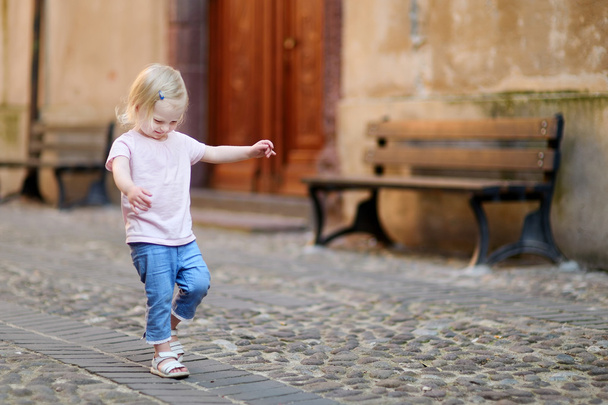 Adorable little girl having fun  - Foto, Bild