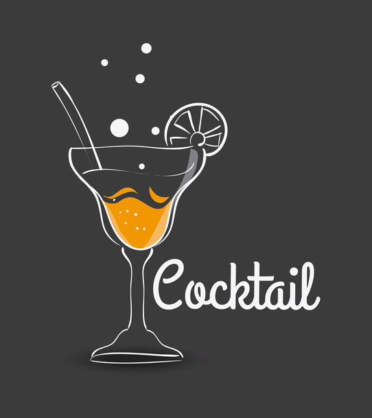 Cocktail design. - Vector, Image