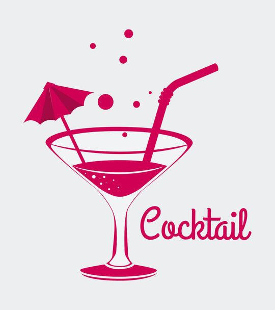 Cocktail design. - Vector, Image
