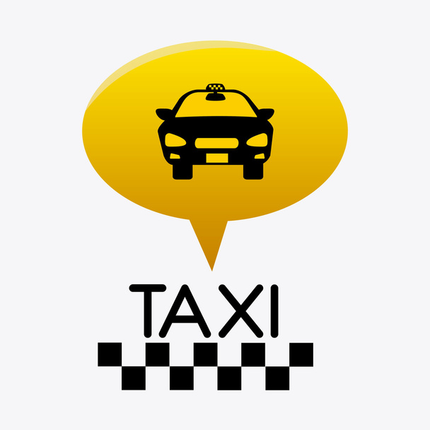 タクシー設計. - ベクター画像