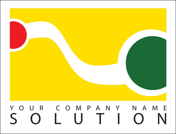 όνομα εικονίδιο κείμενο επιχειρήσεων λογότυπο της εταιρείας σας έννοια - Διάνυσμα, εικόνα