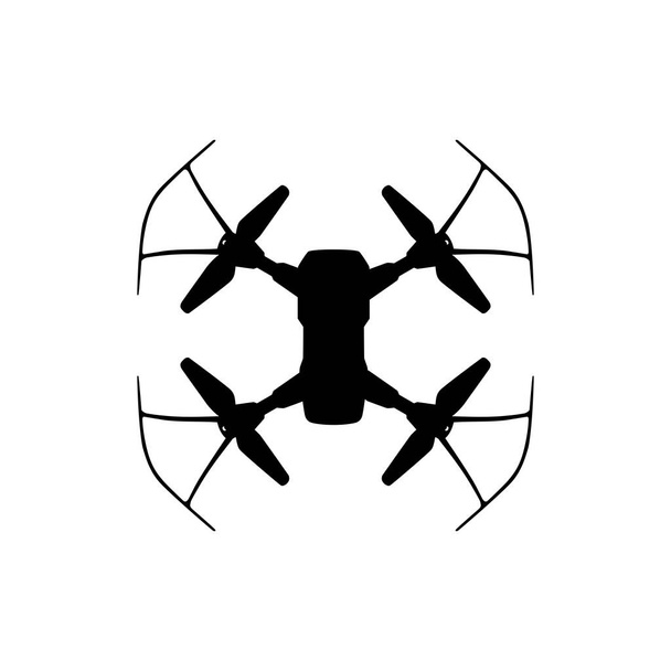 Cámara de dron o silueta UAV, Estilo plano, Puede utilizar para ilustración de arte, Aplicaciones, Sitio web, Pictograma, Gramo de logotipo, o elemento de diseño gráfico. Ilustración vectorial  - Vector, Imagen