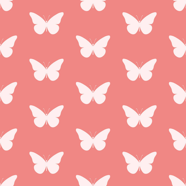 Radostný motýl bezešvé vektorové vzor ideální pro přinášet rozmarnost na každém dětském prostoru. - Vektor, obrázek