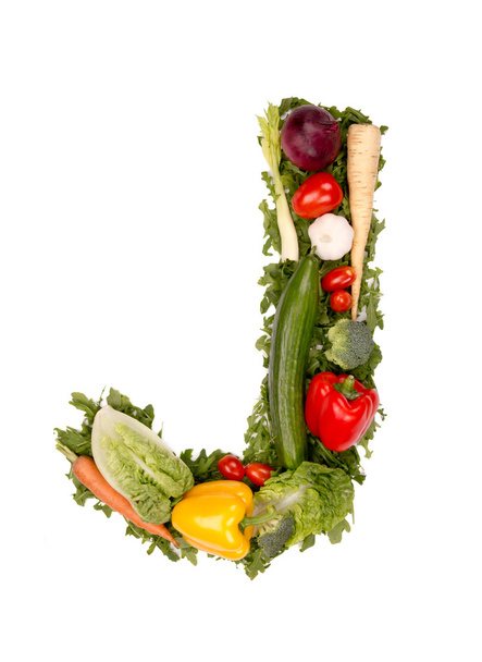 Vegetable alphabet symbol - Photo, Image