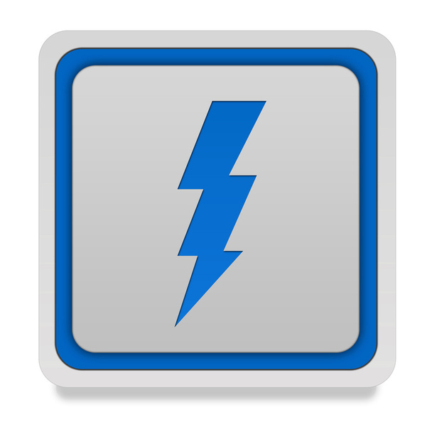 Bolt square icon on white background - Foto, imagen
