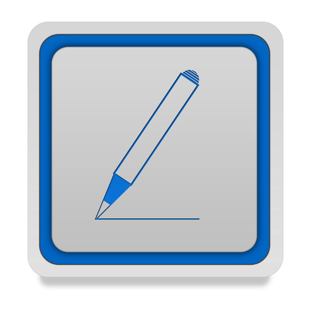 Pencil square icon on white background - 写真・画像