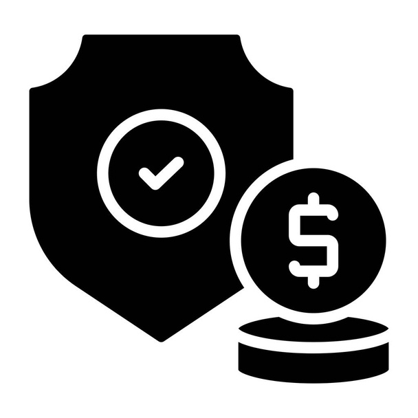A perfect design icon of financial security - ベクター画像