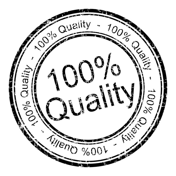 Sello de goma de calidad al cien por cien
 - Foto, imagen