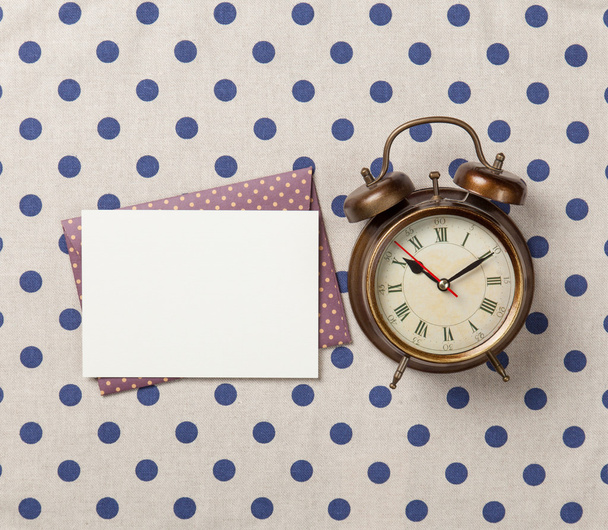 Alarm clock and envelope with letter  - Photo, Image