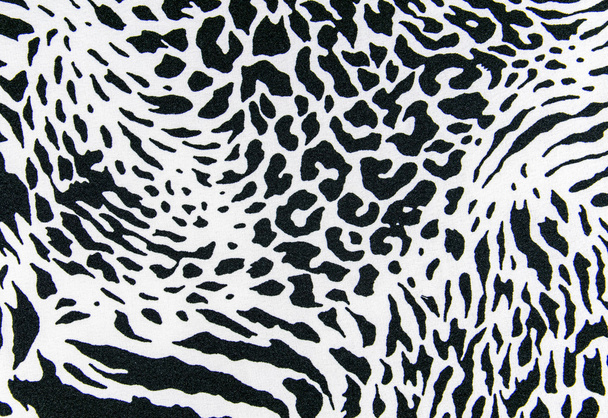 a nyomtatott szövet csíkos zebra és leopard háttér textúra - Fotó, kép