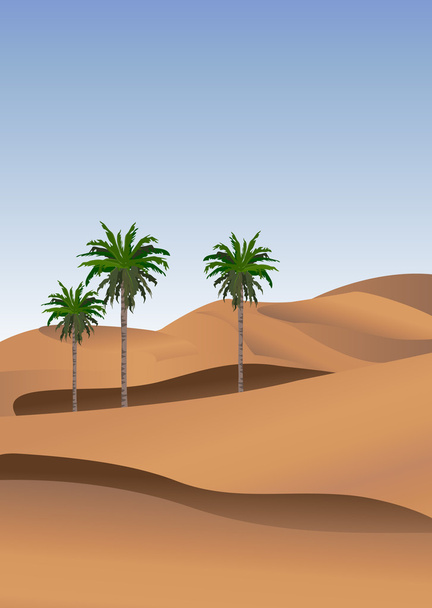 サハラ砂漠 - ベクター画像