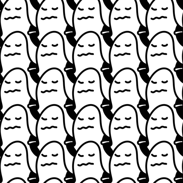 Beyaz hayaletlerle kusursuz bir düzen. arkaplan - Fotoğraf, Görsel